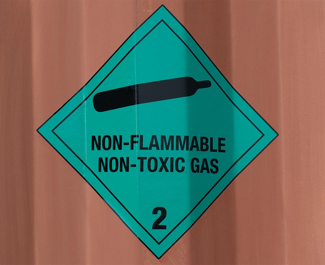 BOXLAB Services-Placards Klasse 2 Non Flammable Non Toxic Gas