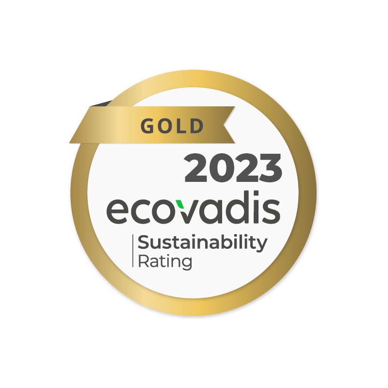 EcoVadis Gold Zertifizierung für BOXLAB Services Siegel