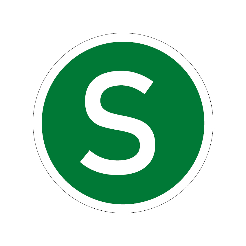 Produktinformationen "Kennzeichen für Kraftfahrzeuge, S - Schadstoffarm nach Euro-II-Norm, 220mm, 1 Stk je Blatt"