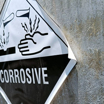 Gefahrgutetiketten Negativbeispiel Haftkraft