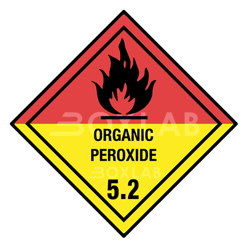 Gefahrzettel für organische Peroxide, Gefahrgutklasse 5.2